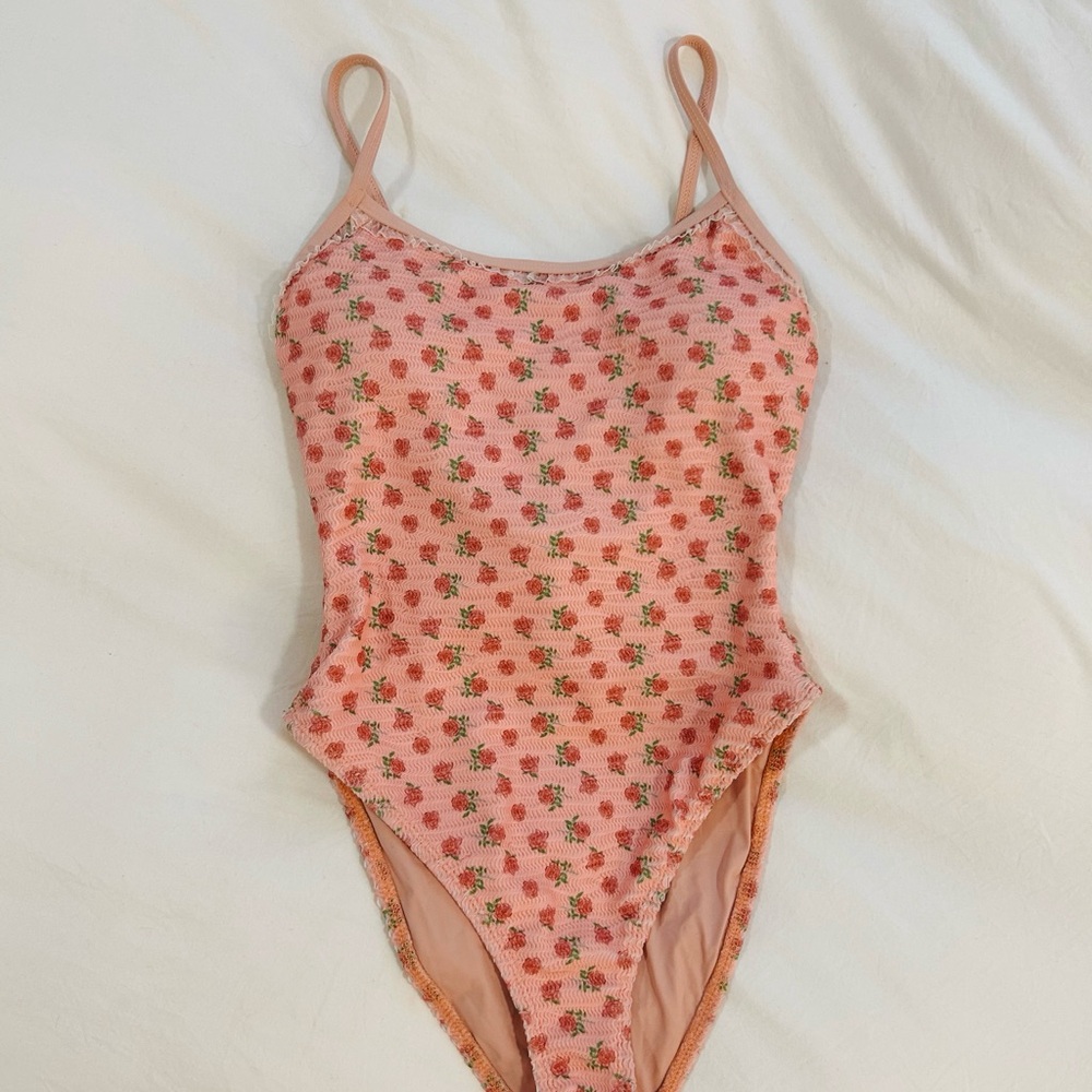 Dippin' Daisy's Pink Floral One Piece Swimsuit